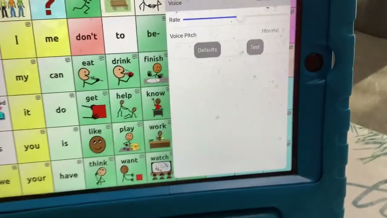 TouchChat App Choosing a Voices for in WordPower 60 English (TouchChat HD) and more Devices IPad and