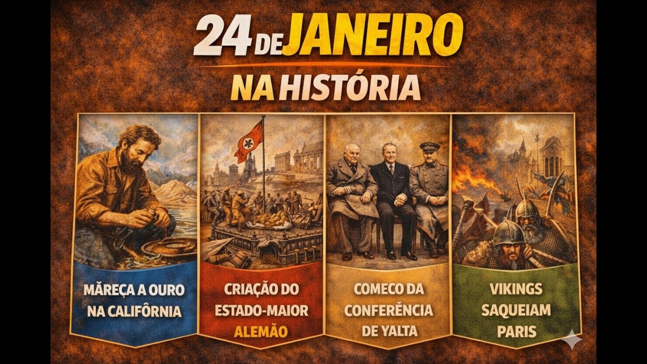 24 de Janeiro: Alianças, Ouro e Descobertas que Mudaram o Mundo