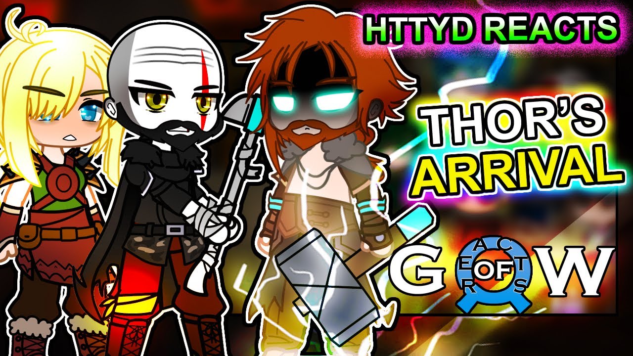 Реакция HTTYD на Иккинга в роли Кратоса, часть 18 || GOW Ragnarök ||- Реакция Gacha Club