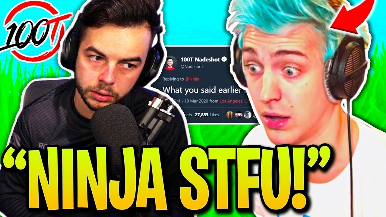 NINJA *FORCES* NADESHOT to *RAGE QUIT* & END STREAM after BACKSEAT GAMING!