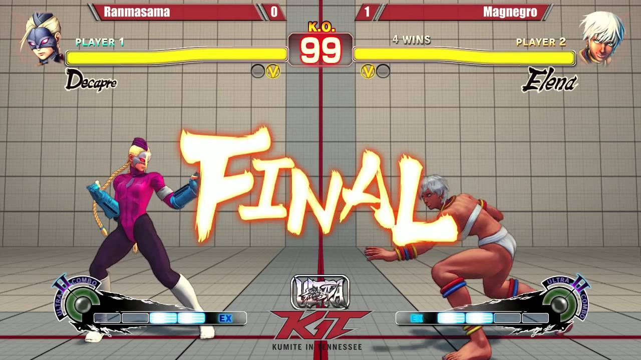 USF4 @ KIT15 Top 16 - ranmasama (Decapre) vs Magnegro (Elena) [720p/60fps]