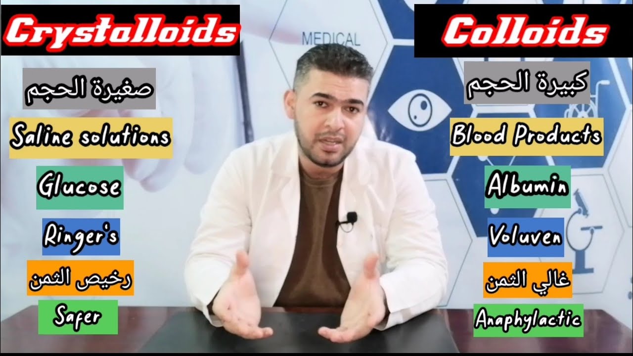 مصطلحات طبية Crystalloids & Colloids
