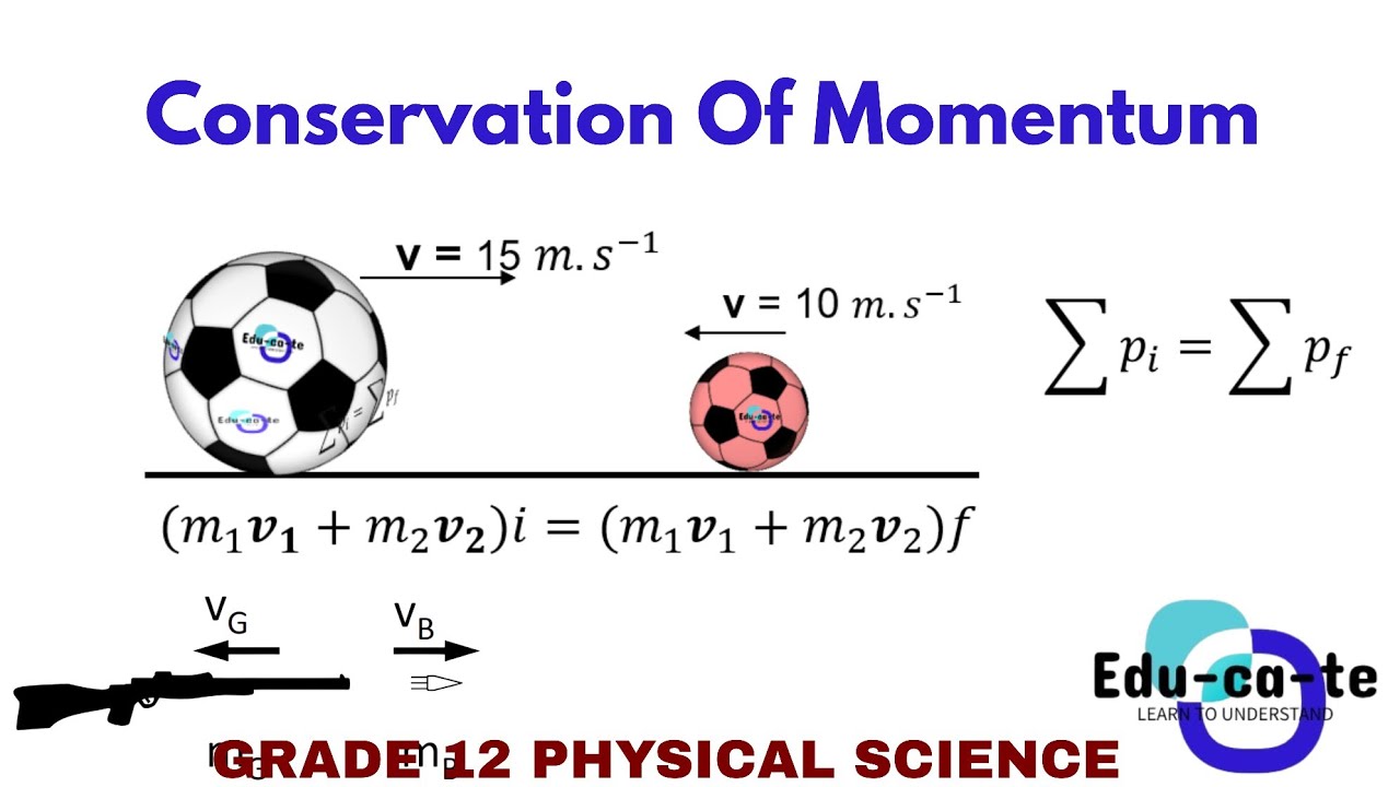 Conservation of linear momentum - Grade 12 Physical Sciences