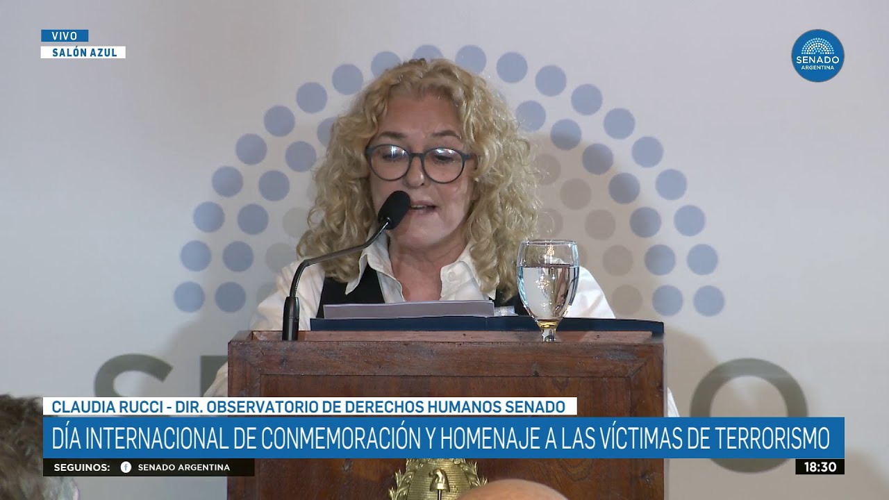 CLAUDIA RUCCI - HOMENAJE A VÍCTIMAS DE TERRORISMO 09-09-25