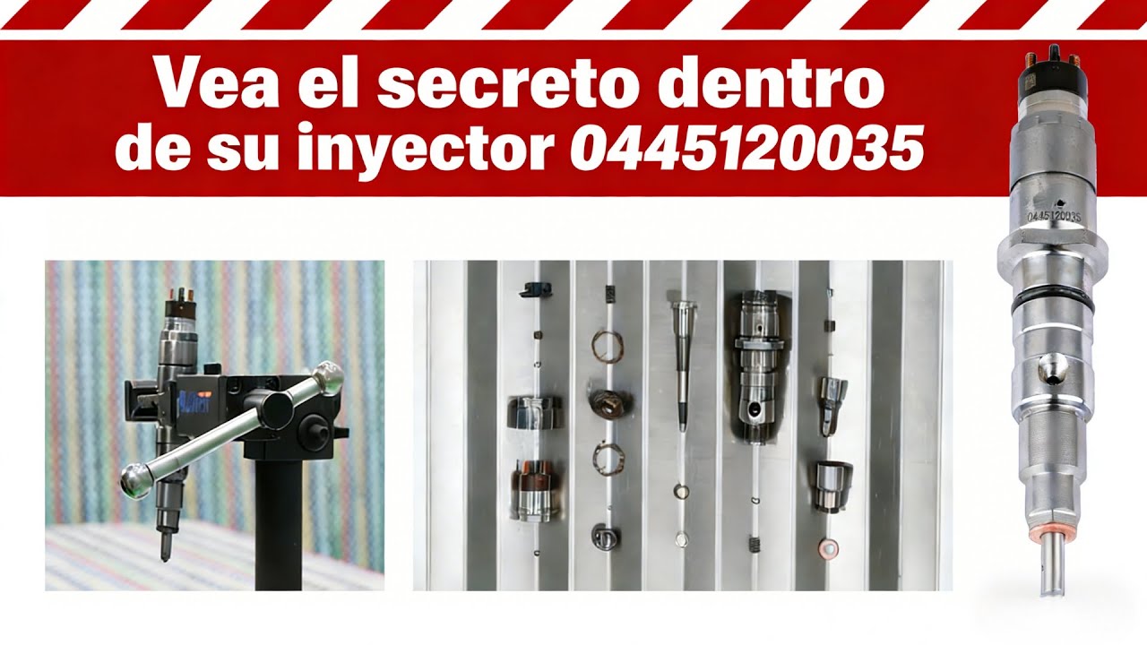 【7-4】 ¿Su inyector diésel 0445120035 está fallando? El desmontaje revela todas las fallas.