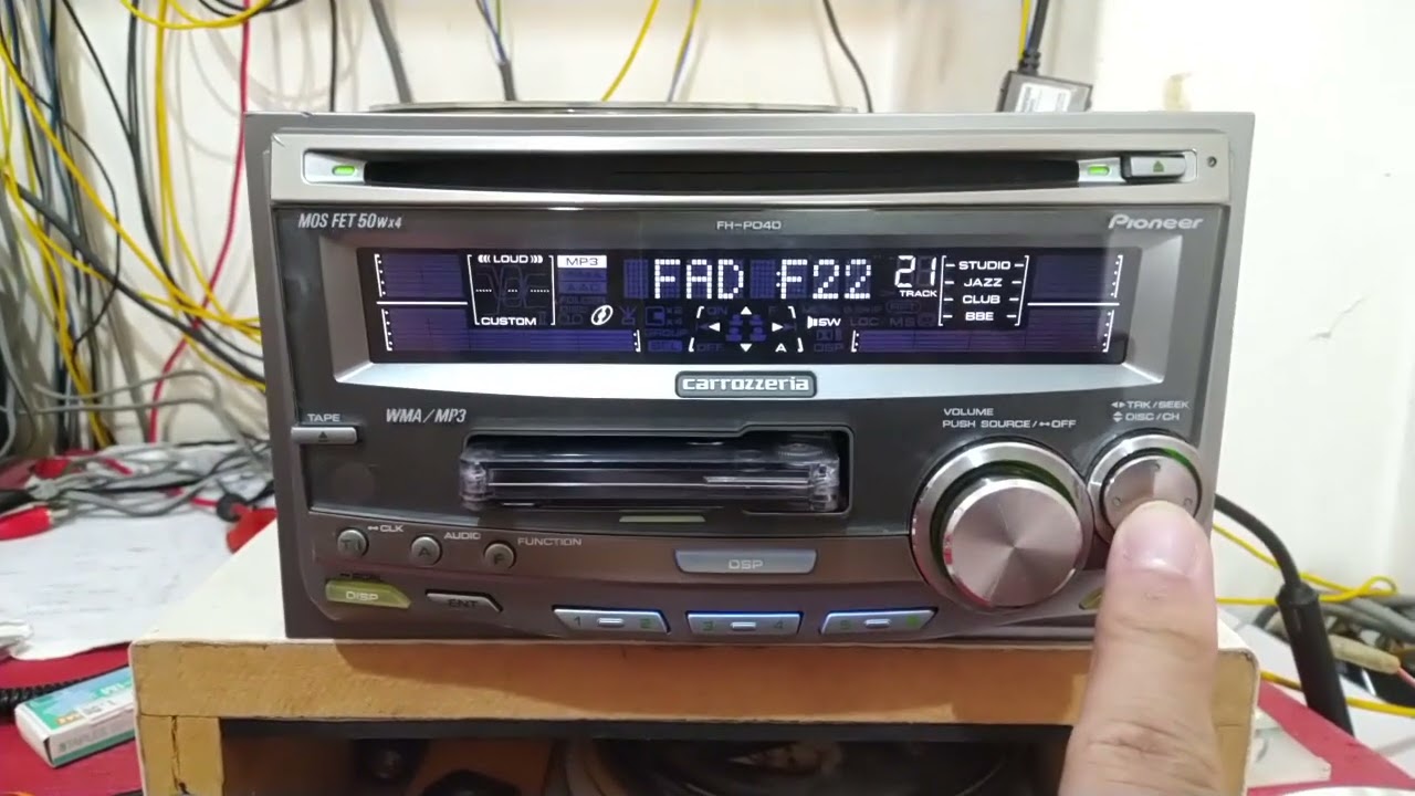 FH-P040zz Carrozzeria Pioneer DSP double din CD & Cassette player