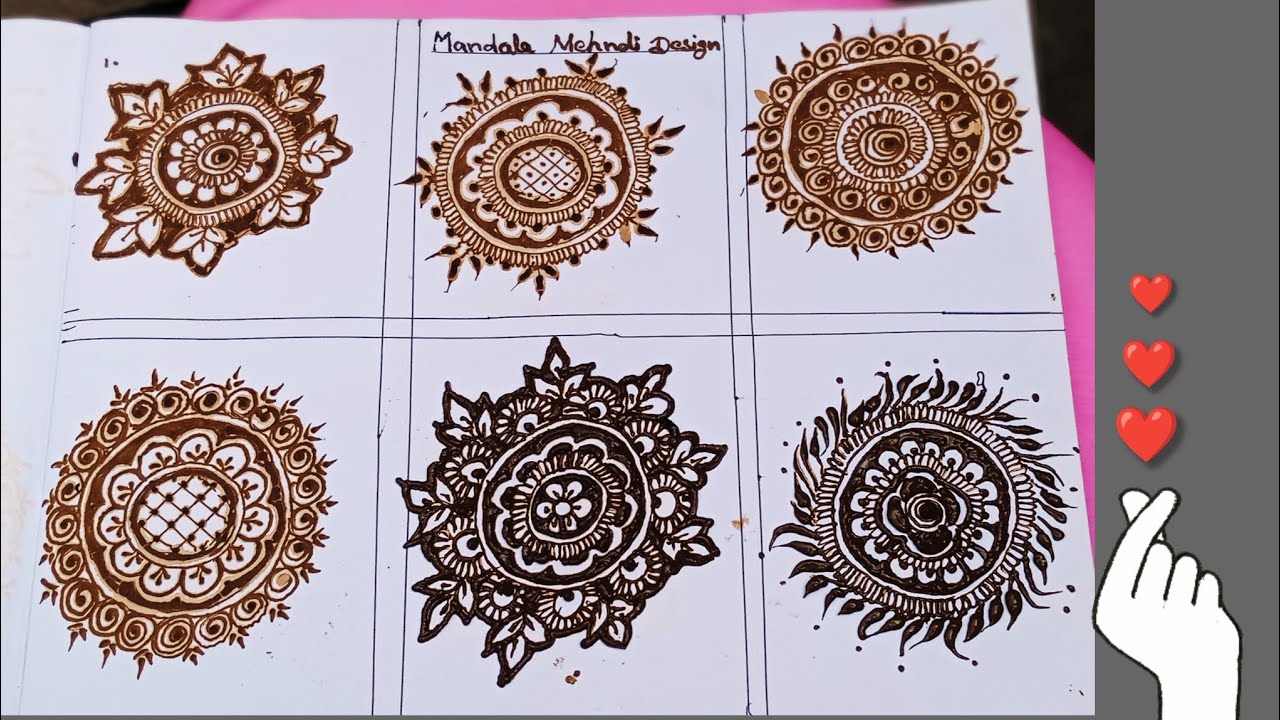 Simple mandala mehndi designs🙂 / Tikki mehndi / new designs #mehndidesign #creativehenna 