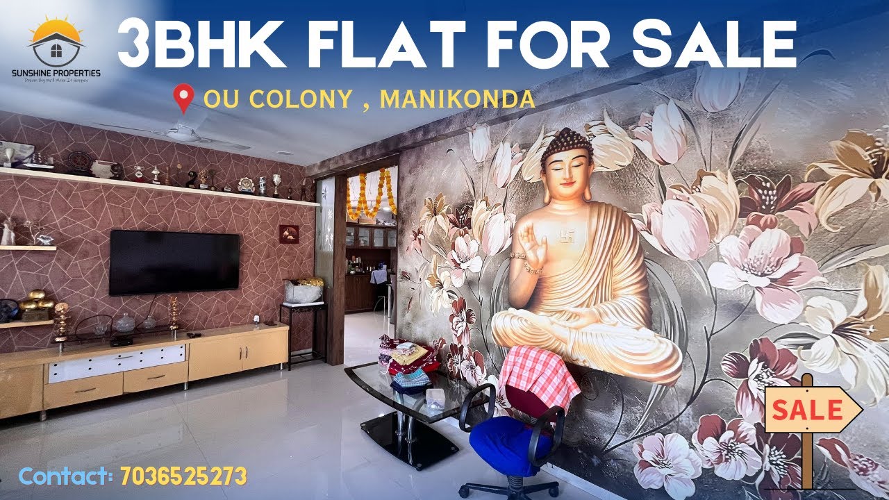 RESALE 3BHK FLAT FOR SALE (OU COLONY -MANIKONDA). Contact:7036525273