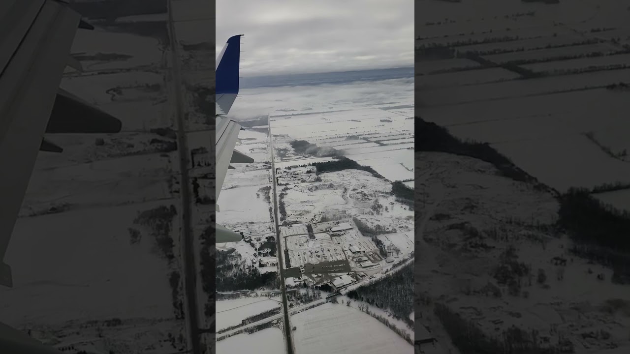 Landing in Ottawa, Ontario, from Newark New Jersey. January 2024. United Airlines