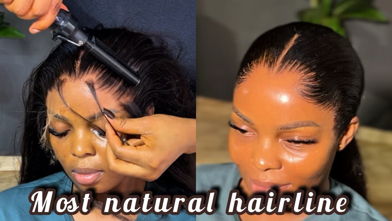 MOST NATURAL FRONTAL HAIRLINE / HOW TO MELTDOWN YOUR FRONTAL #hairtutorials #frontal #meltdown