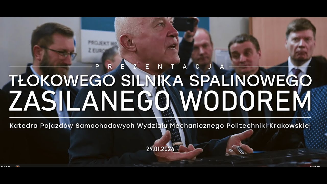 Adaptacja silnika tłokowego do zasilania wodorem - prezentacja z 29 stycznia 2024 r.