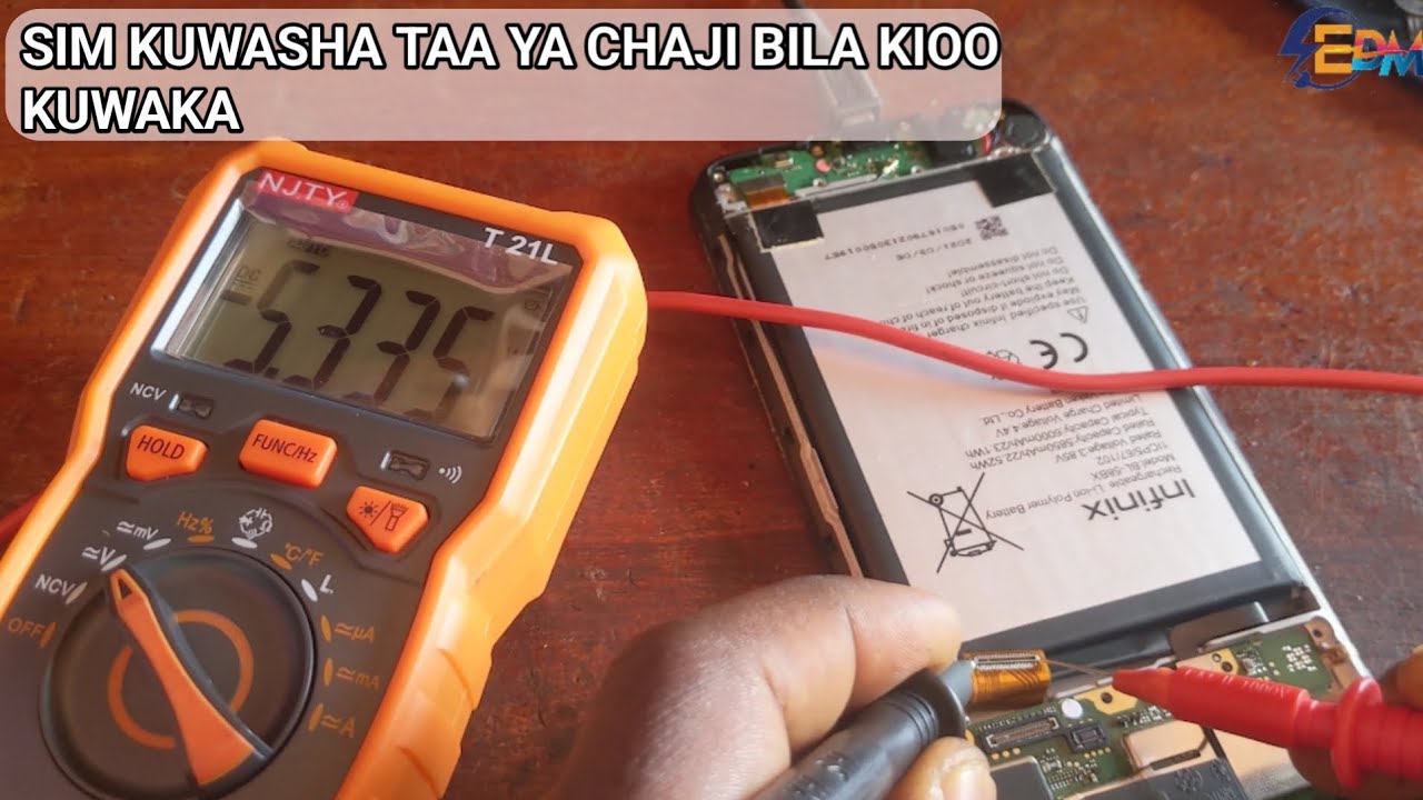 TATUA TATIZO LA SIM KUWASHA TAA YA CHAJI BILA KIOO KUWAKA