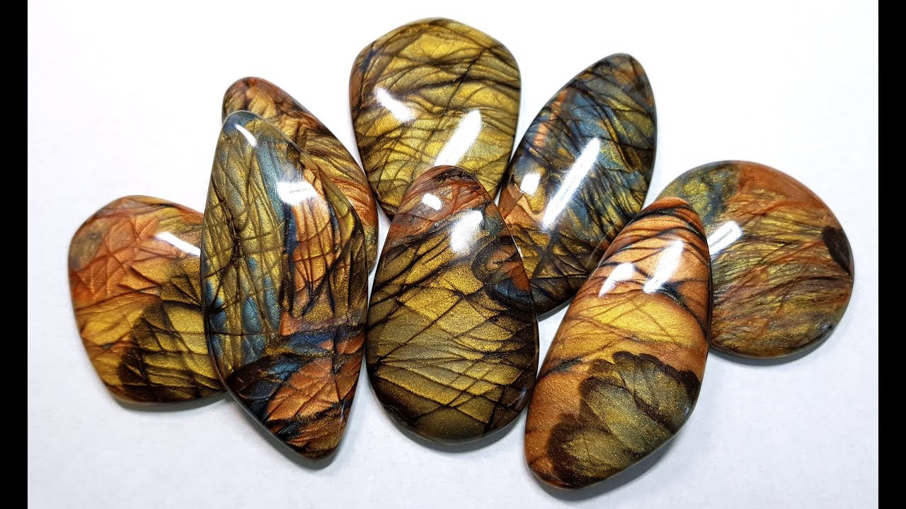 Stone Imitation - Polymer clay Labradorite! Now on my Patreon web site only!