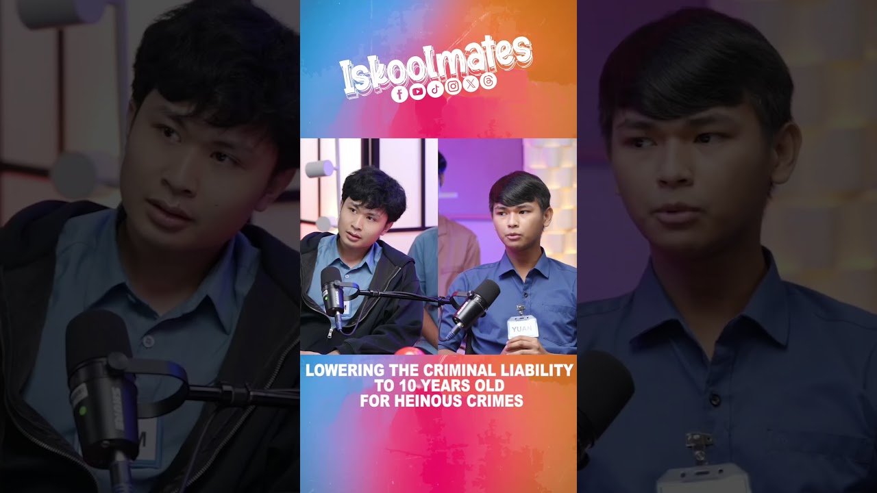 Dapat nga bang ibaba ang criminal liability sa 10 years old para sa heinous crimes? 