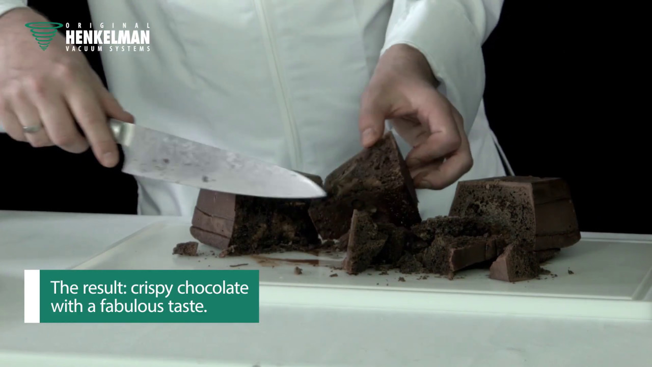 Air inflated chocolate