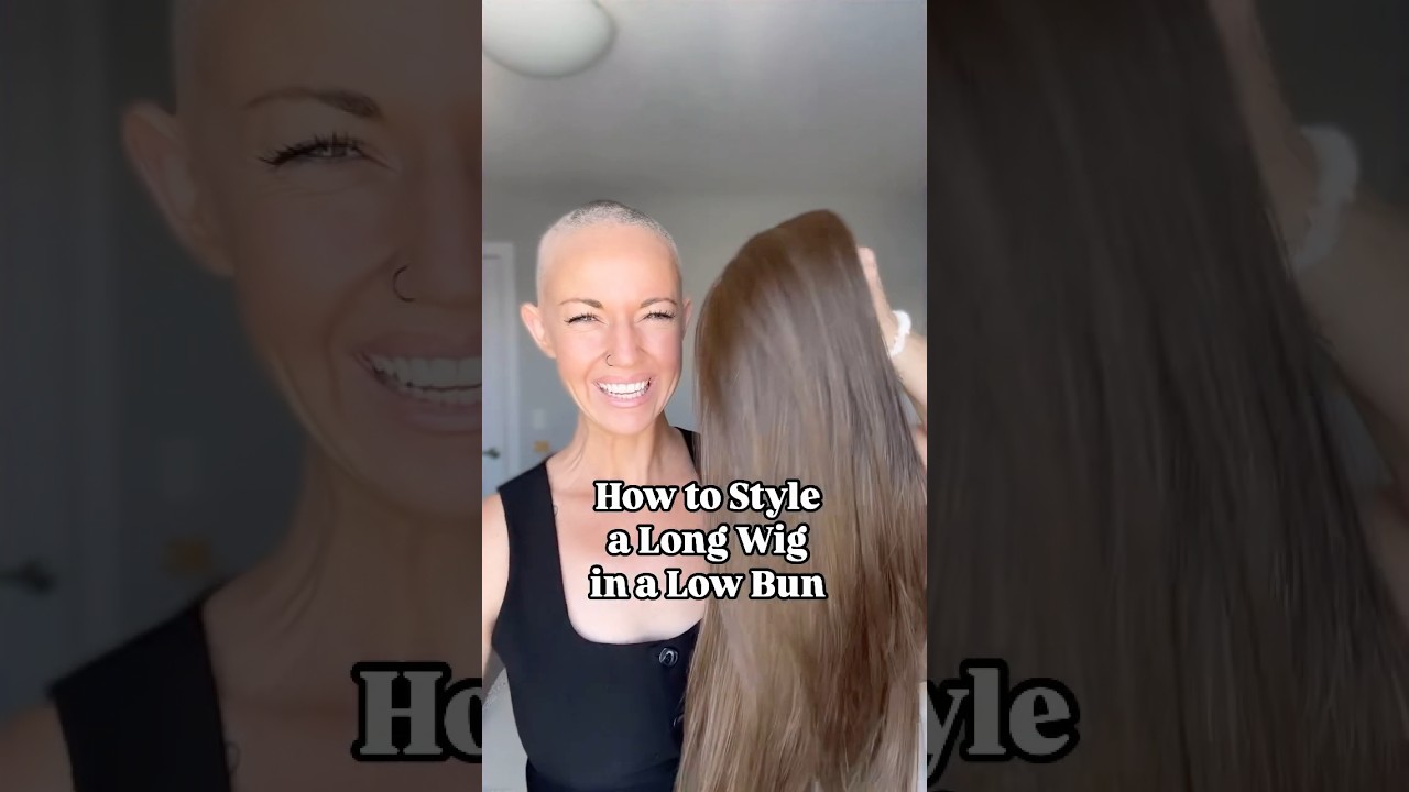 Styling a Long Wig in a Low Bun- Sizzle by TressAllure in 10R