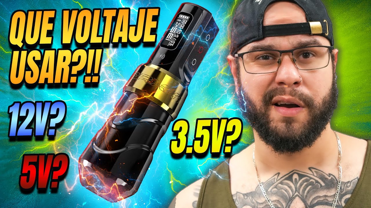 QUE VOLTAJE USAR PARA TATUAR (FACIL)