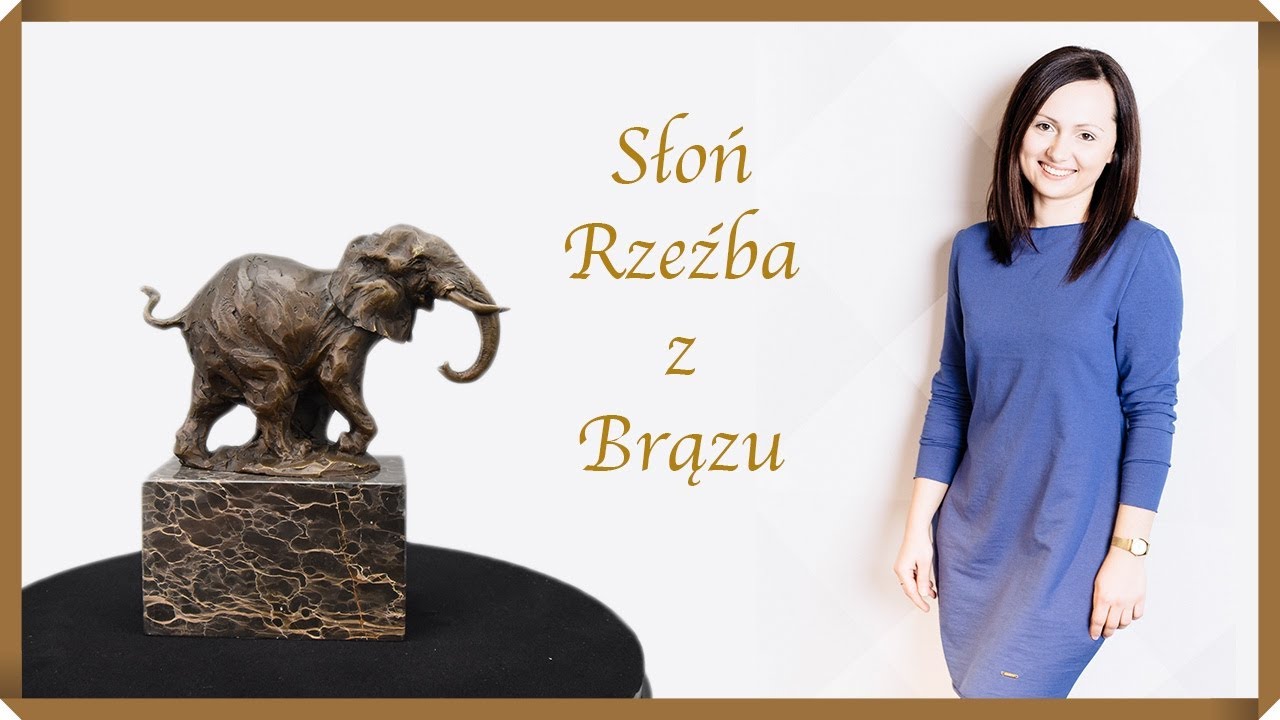 Słoń na Szczęście Rzeźba z Brązu