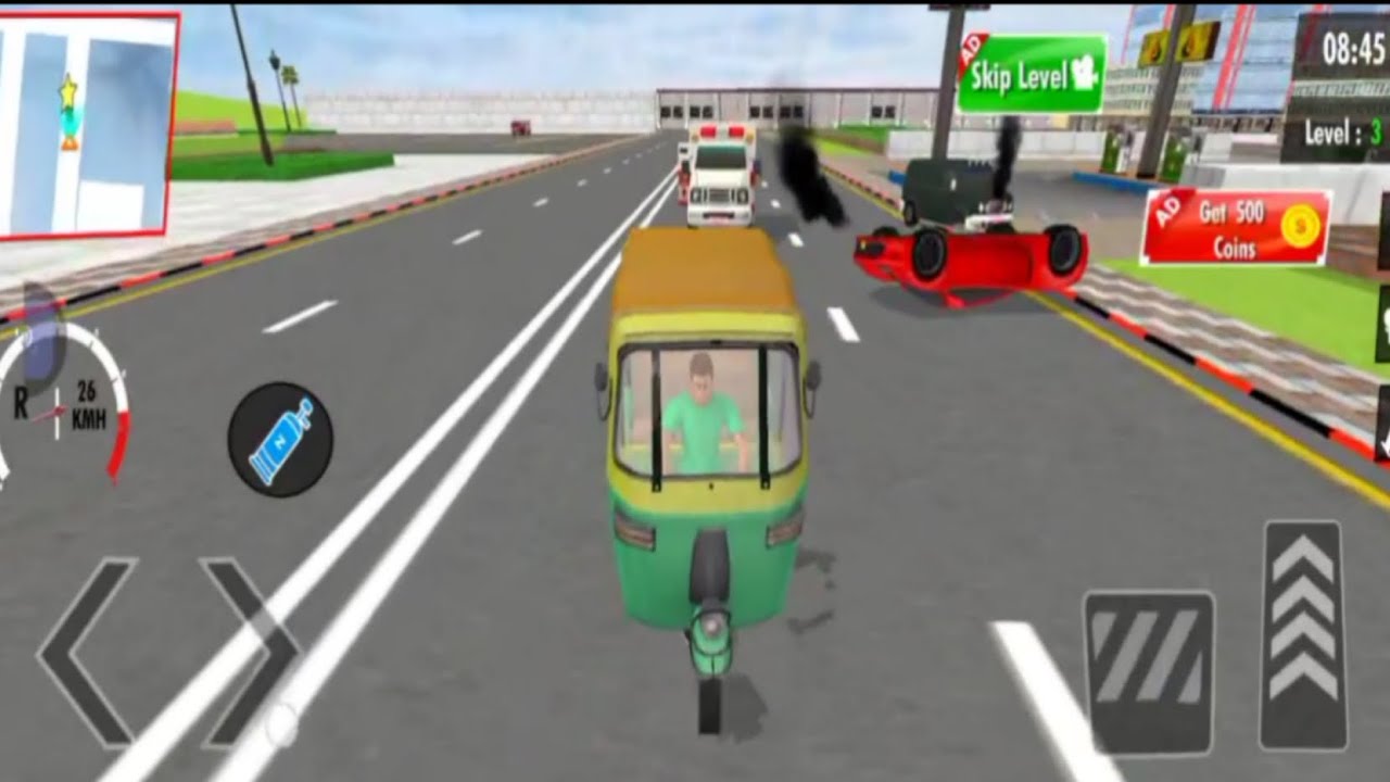New game upload rickshaw driving game 3D new game play (2025) 