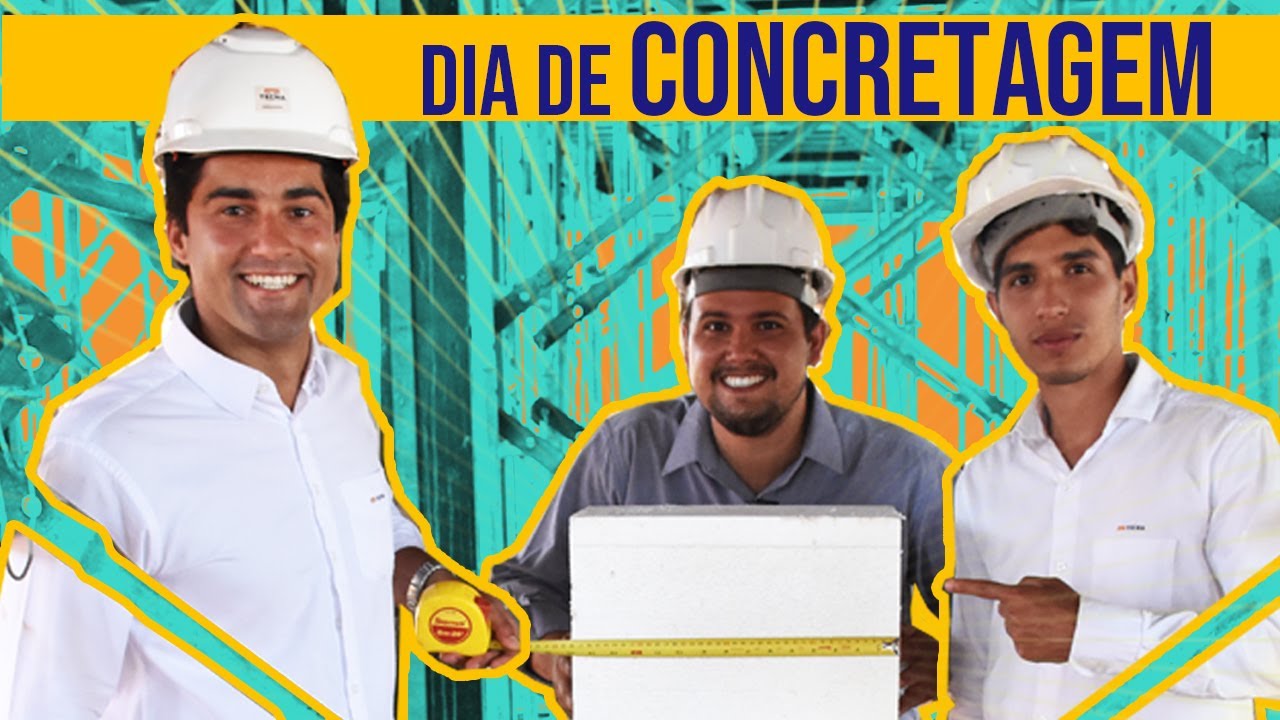 Obra Com Vista Da Ponte JK - Dia de Concretagem - Execução - Parte 1/3