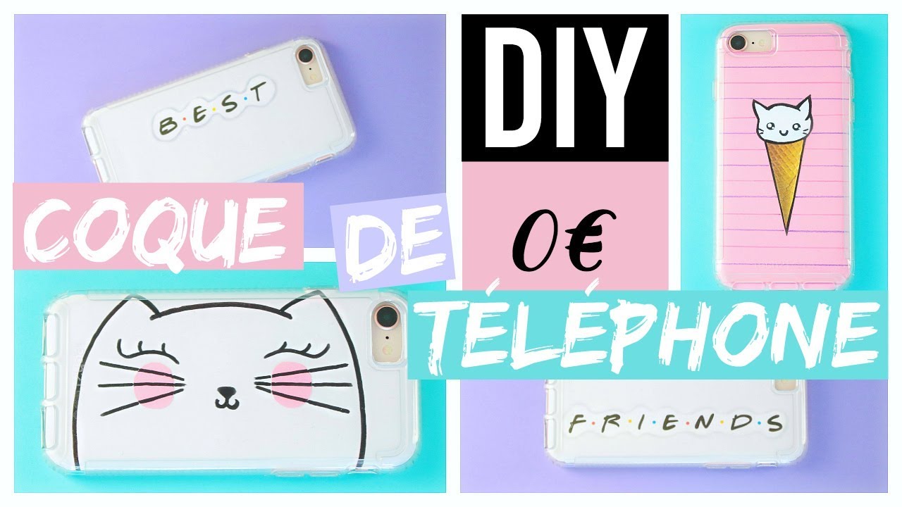 DIY COQUE DE TÉLÉPHONE FACILE 0€ : KAWAII & BFF (français)