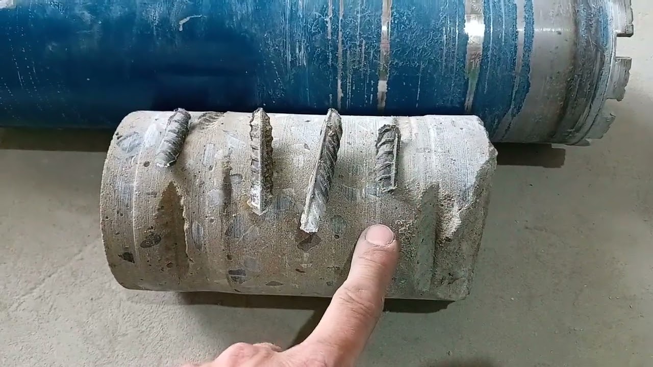 Алмазное бурение 112 диаметром китайский дрелью JINDU 2300w железобетонных плит! Нюансы.