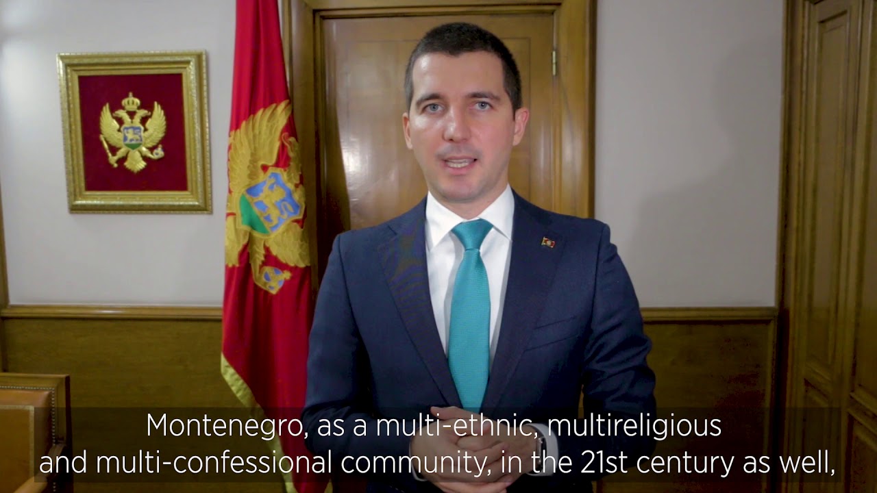 Aleksa Becic, Speaker of Parliament of Montenegro at the 2020 Balkans Forum Against Anti-Semitism