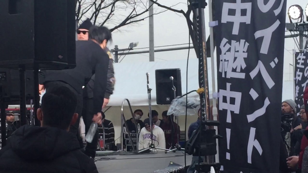 流れるようなライムバトル GOLBY vs スナフキンat代々木サイファー