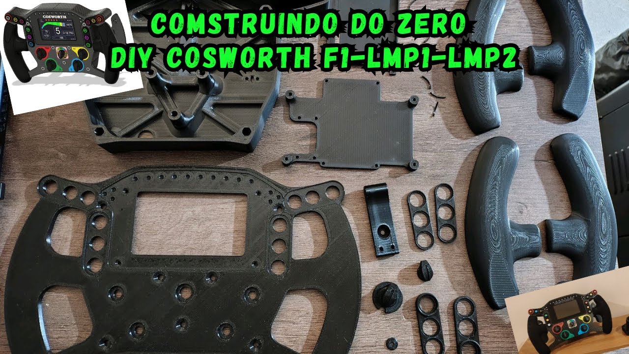 CONSTRUINDO DO ZERO UM VOLANTE DIY COSWORTH F1-LMP1-LMP2 PARA O VOLANTE LOGITECH  G29