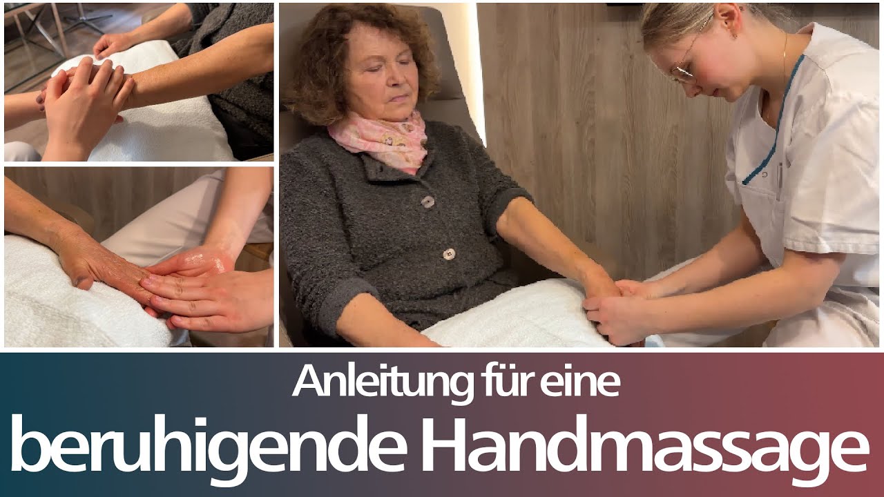 Anleitung für eine beruhigende Handmassage