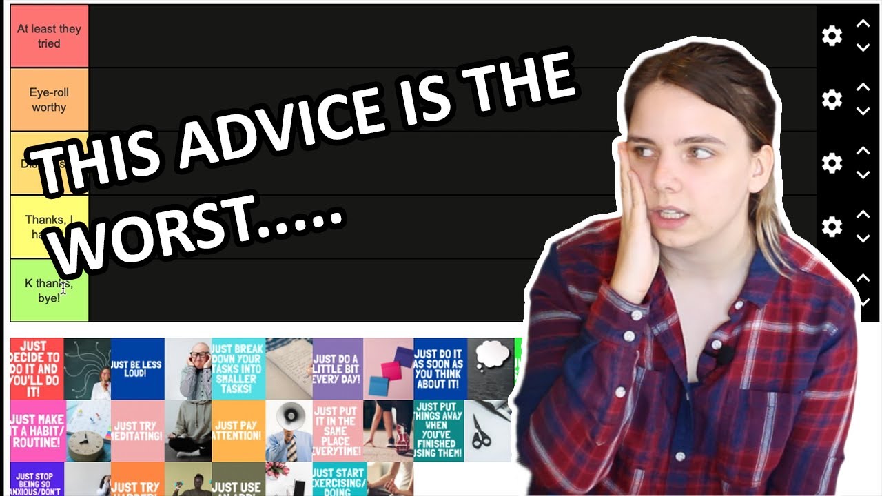Rating the worst advice people with ADHD hear all the time