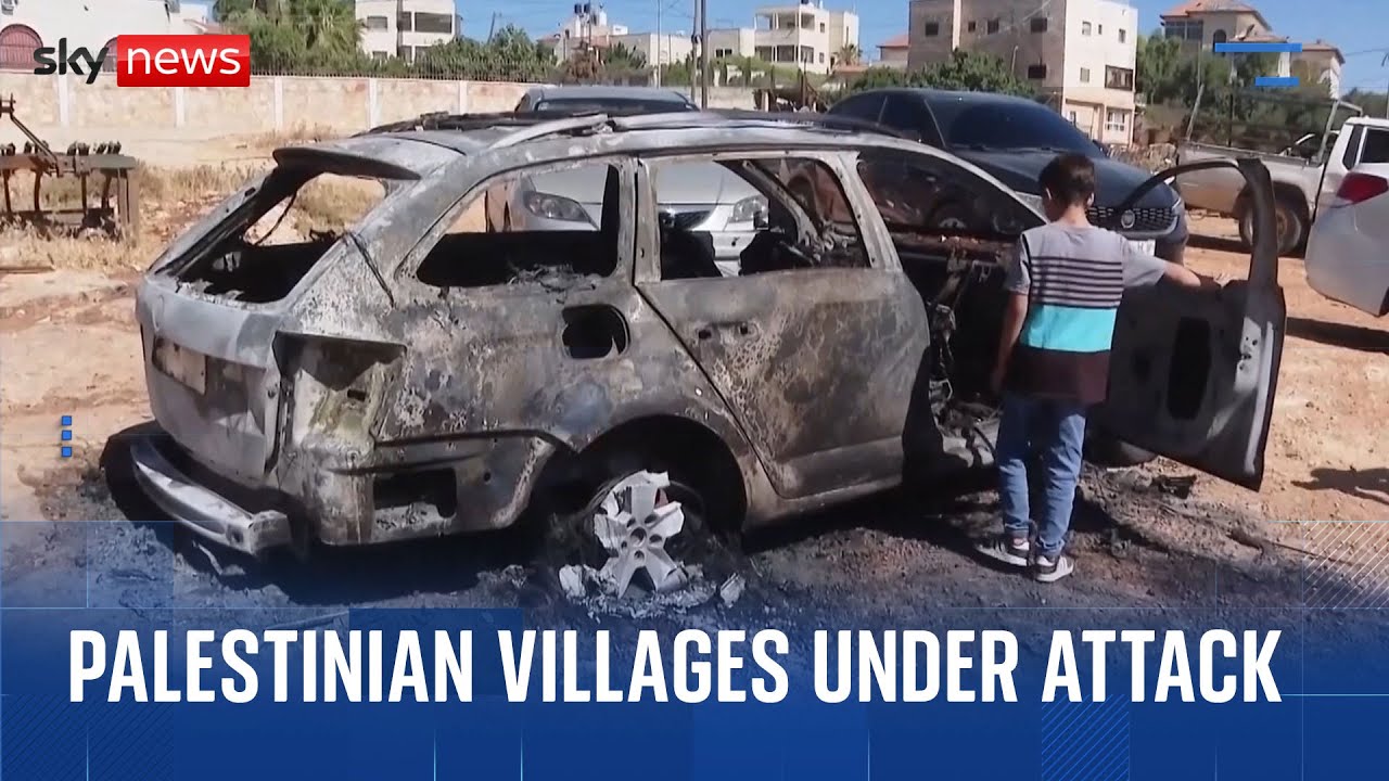 Israeli settlers attack Palestinian villages