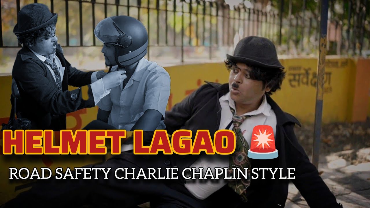Helmet Lagao | Road Safety Awareness Short Film | Charlie Chaplin Style | Traffic Safety Week