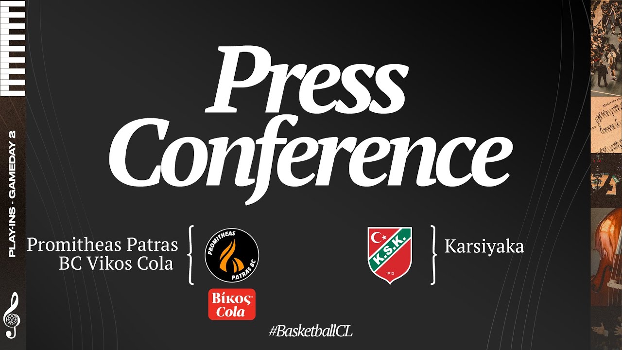 Promitheas Patras BC Vikos Cola v Karsiyaka - Press Conference - Basketball Champions League