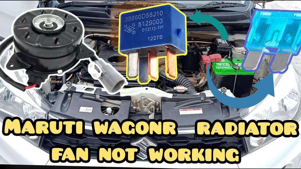 Maruti wagonr radiator fan not working || मारुति वैगनआर रेडिएटर पंखे की समस्या || #car #carrepair