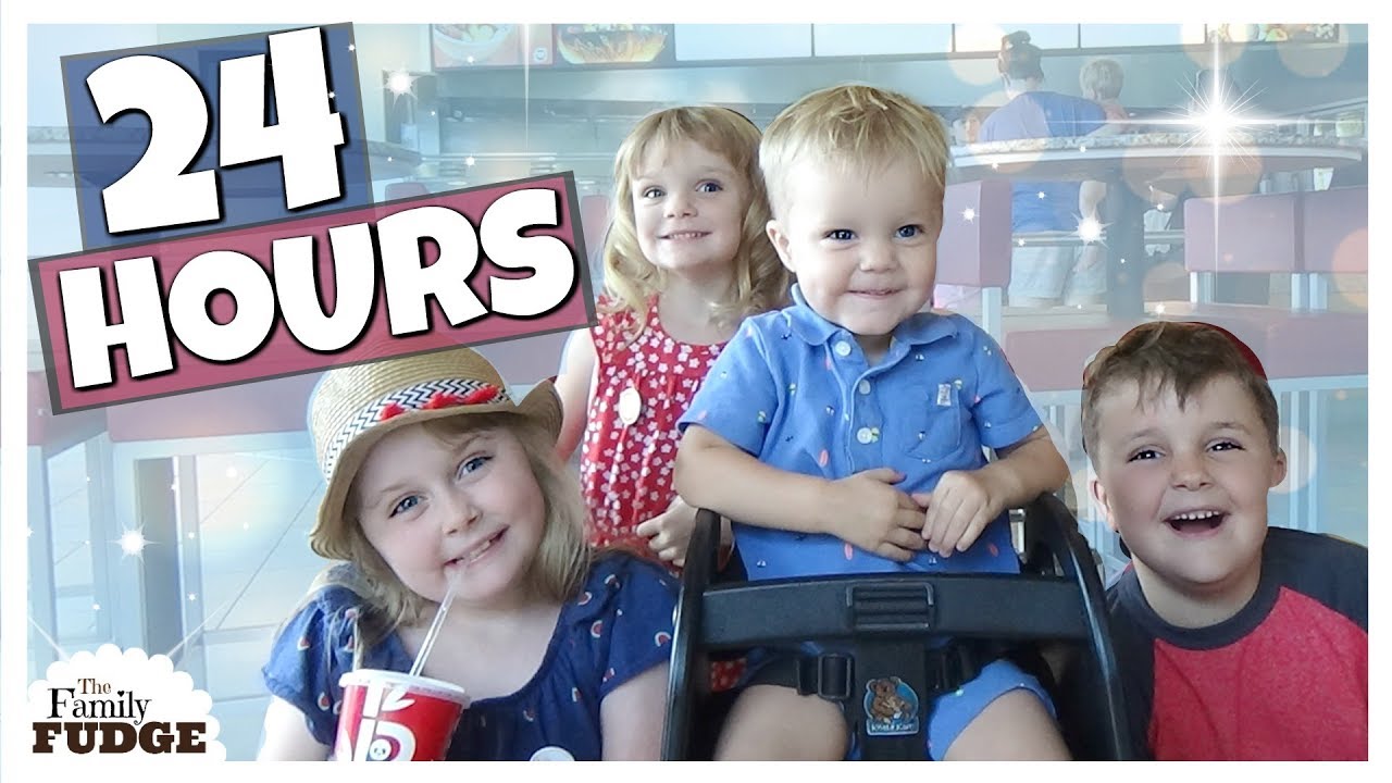 24 HOURS on a BUSY DAY with 4 KIDS | Work and PLAY