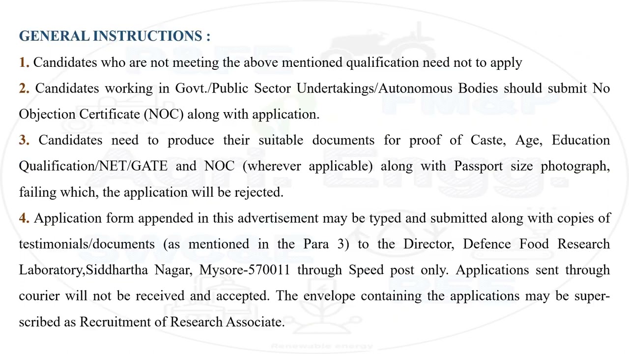 DFRL - Mysore | Research Associate recruitment - 2024 | #drdo #research #recruitment