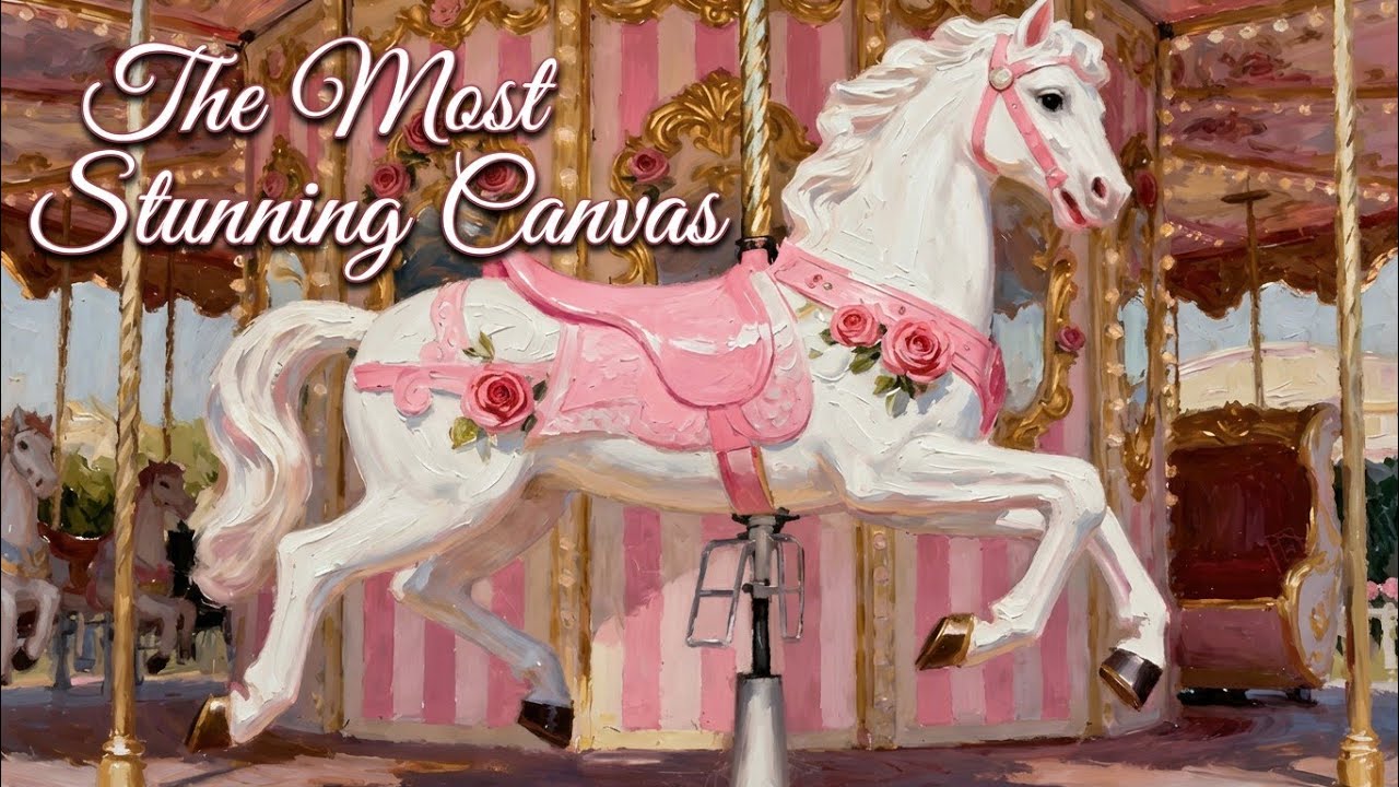 This carousel diamond painting left me stunned