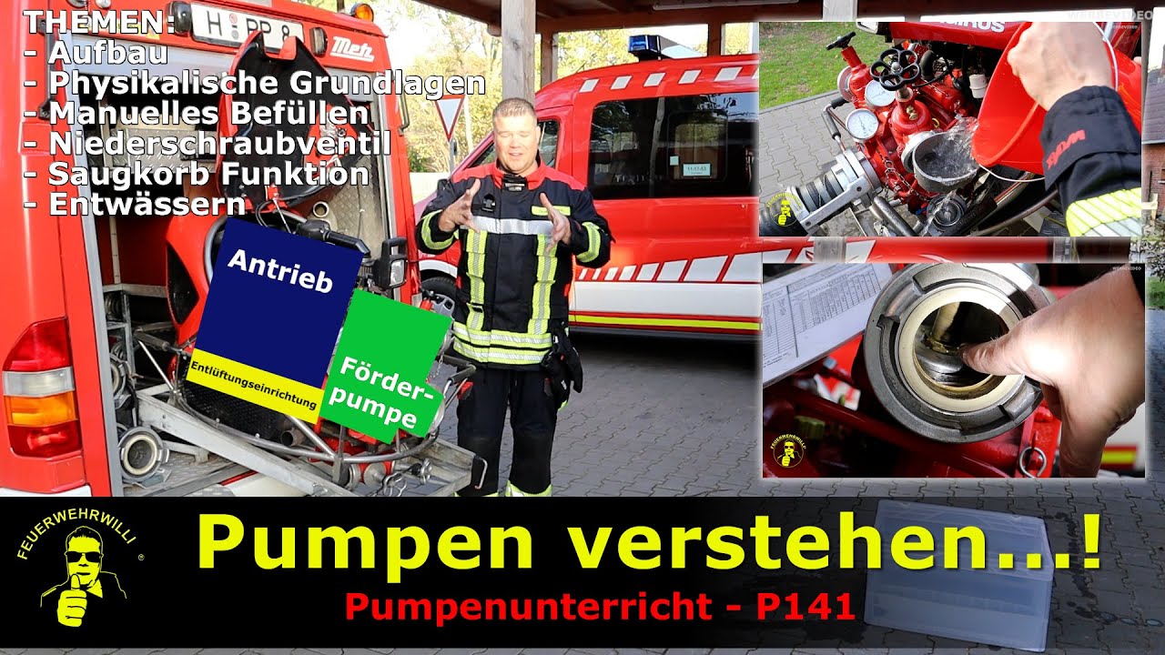 Pumpen Grundlagen (Saugvorgang, Pumpenaufbau) - P141