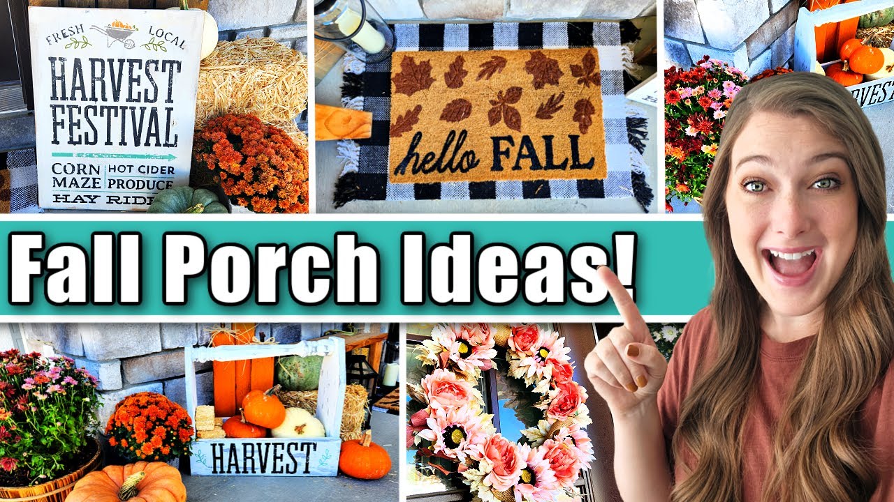 🍁Fall Front Porch Decorate With Me + DIYS for 2022 🍁| Front Porch Decor Ideas For Fall