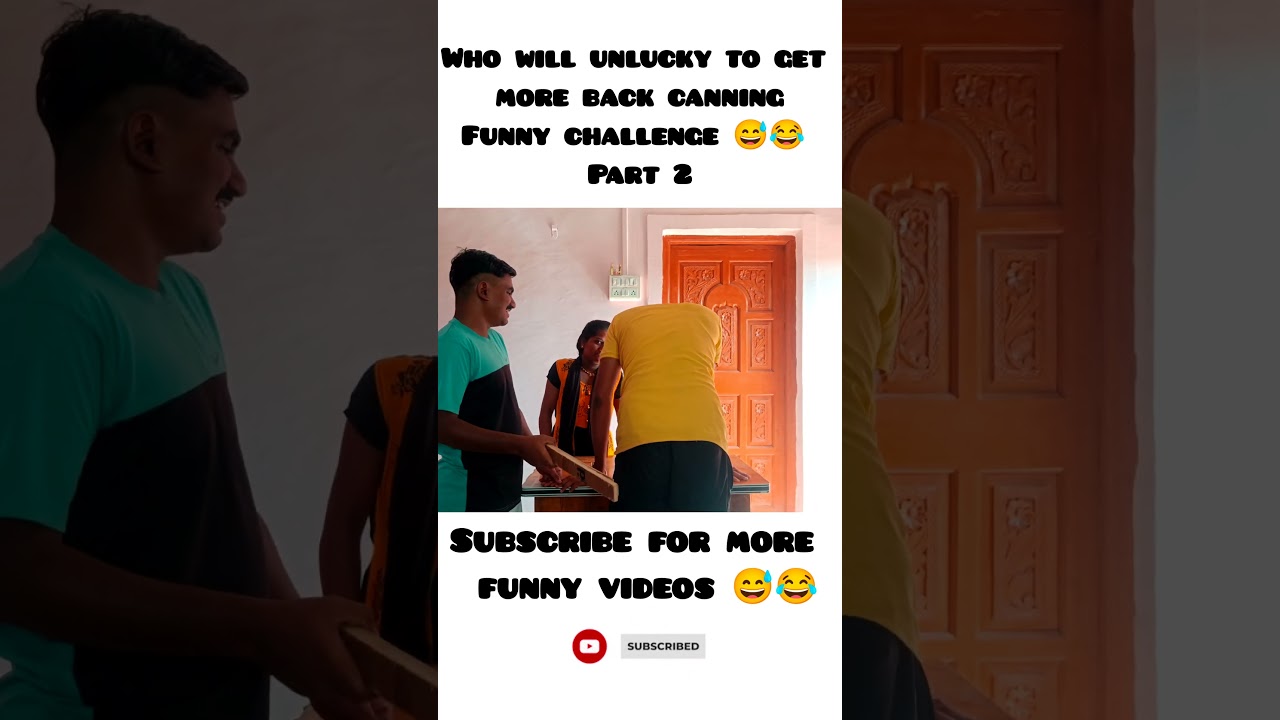 who will unlucky to get more back canning funny challenge 😅😂🤣 #funny #funchallenge #challenge #fun