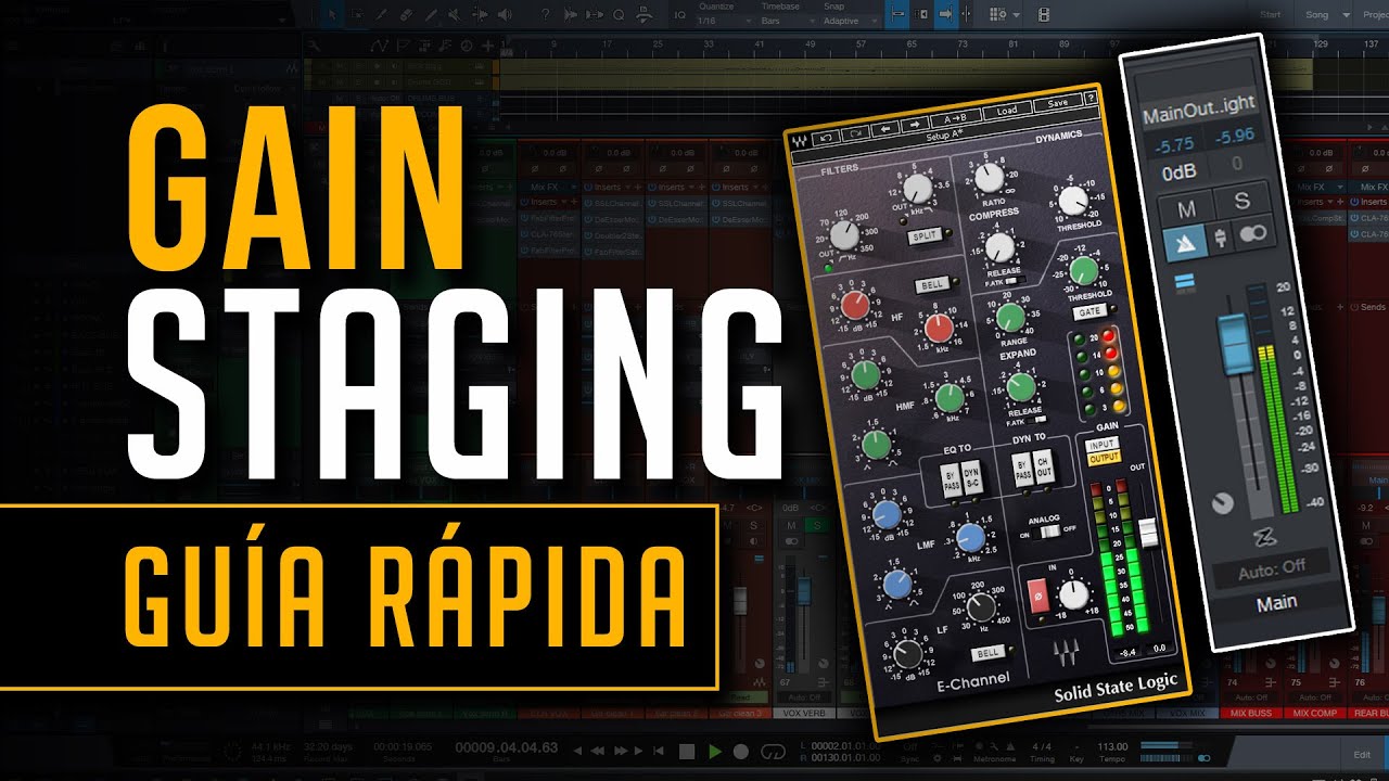 Cómo hacer GAIN STAGING 🎚 Lo más IMPORTANTE antes de Mezclar