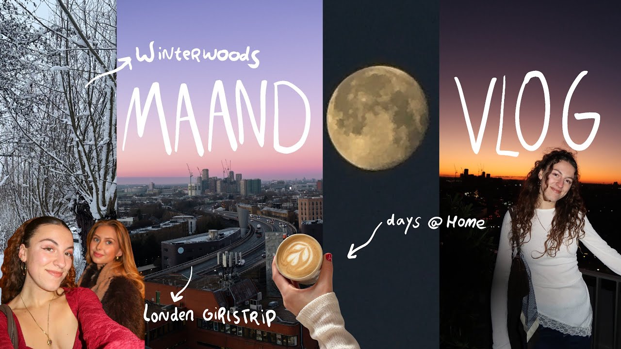 maandvlog 🌨️🇬🇧 londen girlstrip, social media detox & reset weekend bij winterwoods
