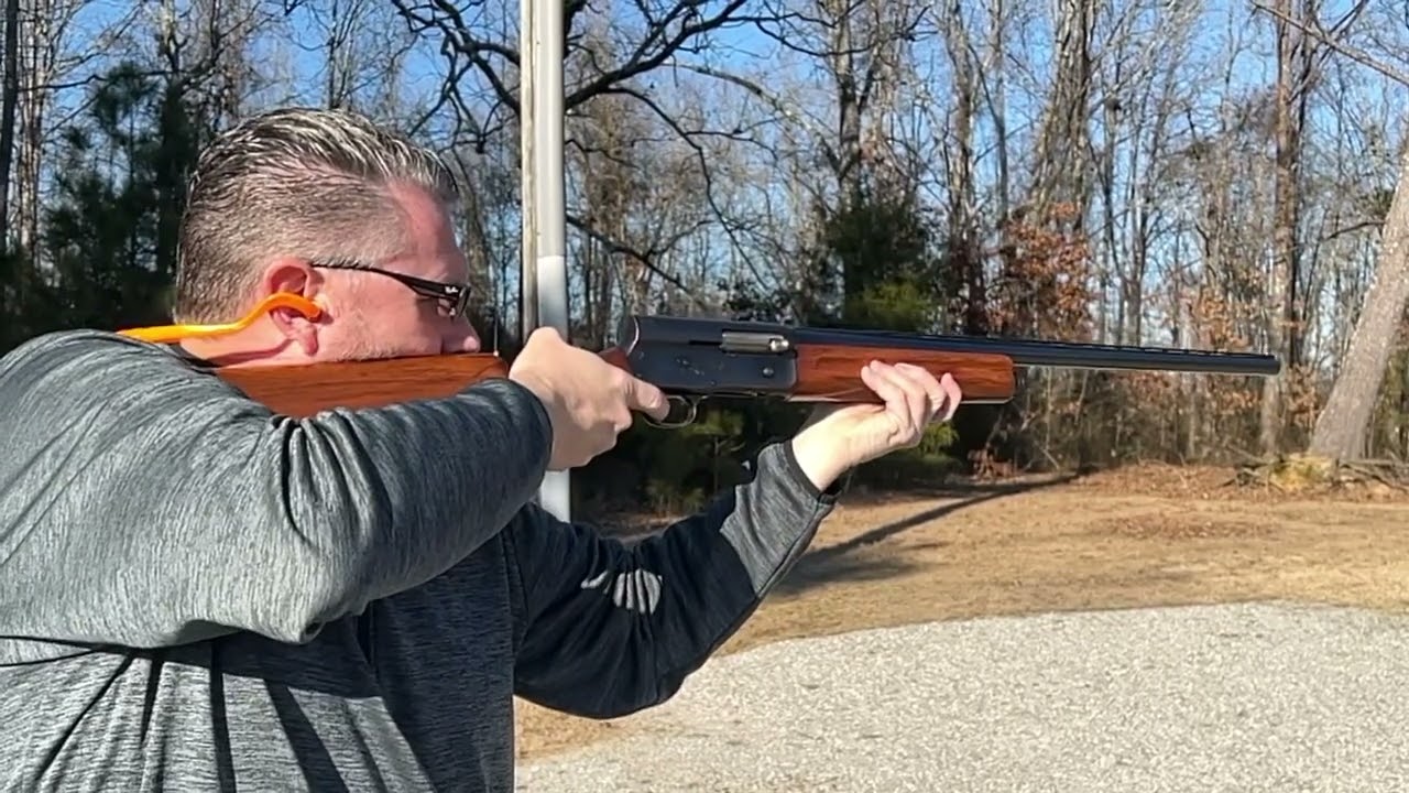 Browning A5 Sweet Sixteen in Slow Motion // Auto 5 16 Gauge