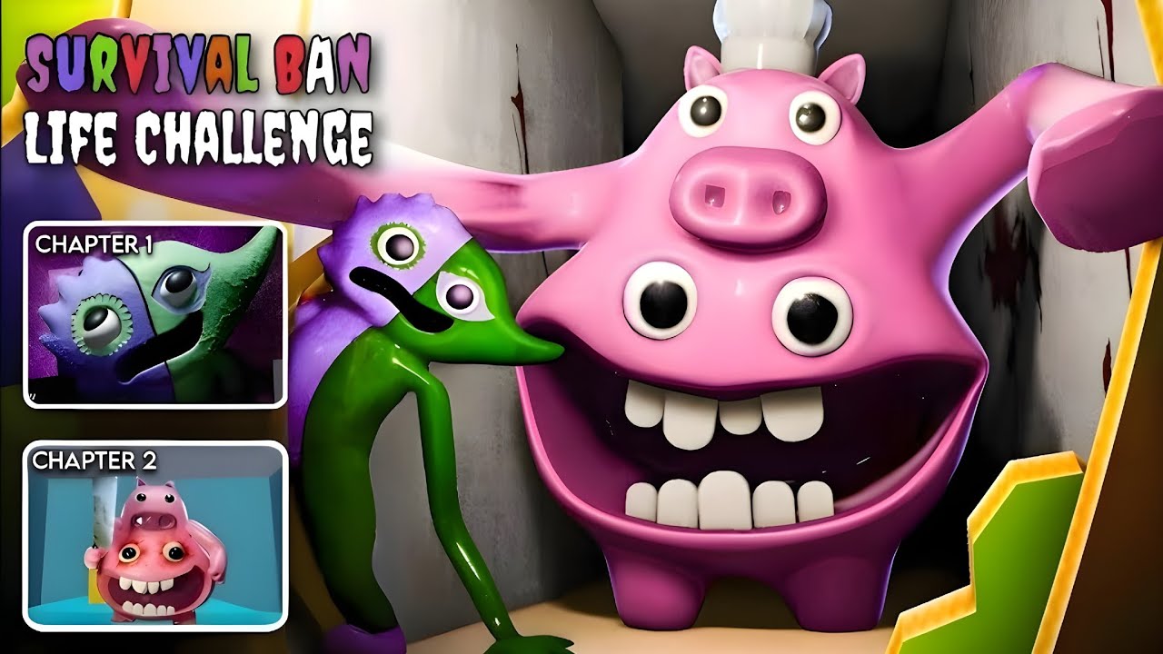 Survival Ban Life Challenge Vs Green Monster All Boss (Chapter 1, 2) New Update