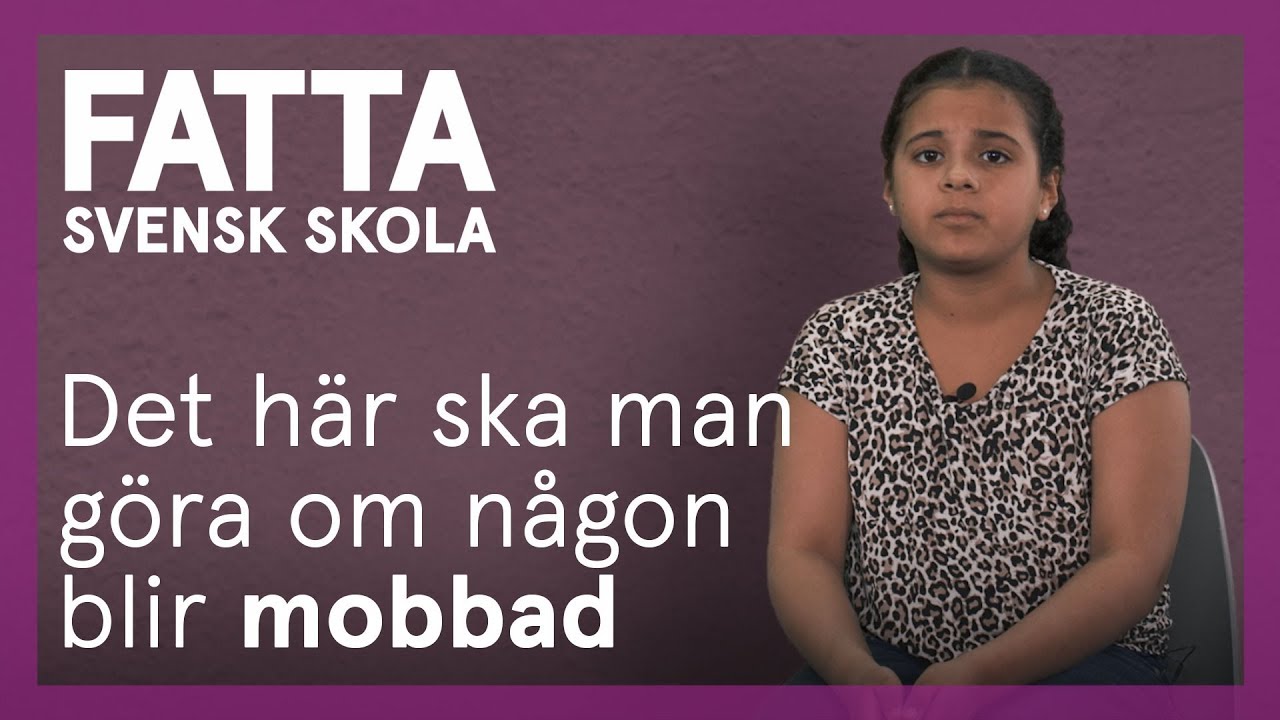Det här ska man göra om någon blir mobbad