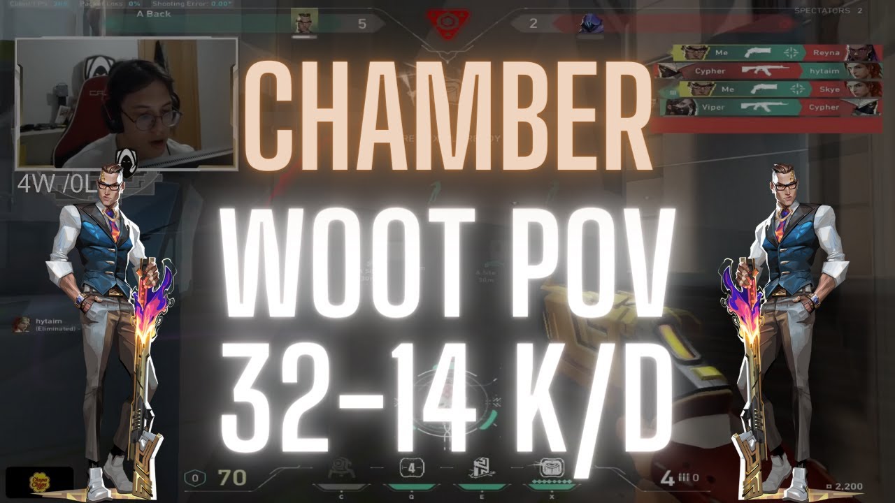 TH Wo0t POV Chamber on Split 32-14 K/D (VALORANT Pro POV)