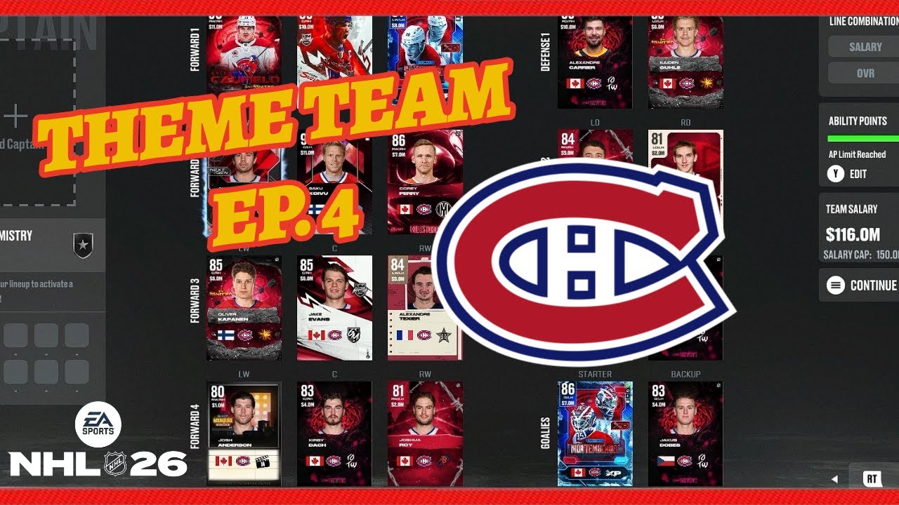 MONTREAL CANADIENS THEME TEAM - NHL 26 HUT CHAMPS EP.4