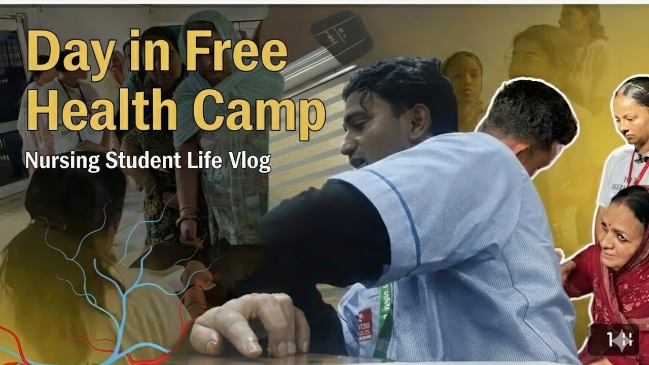 1 Day in Free Health Camp 😳 | Real Nursing Student Ground Duty