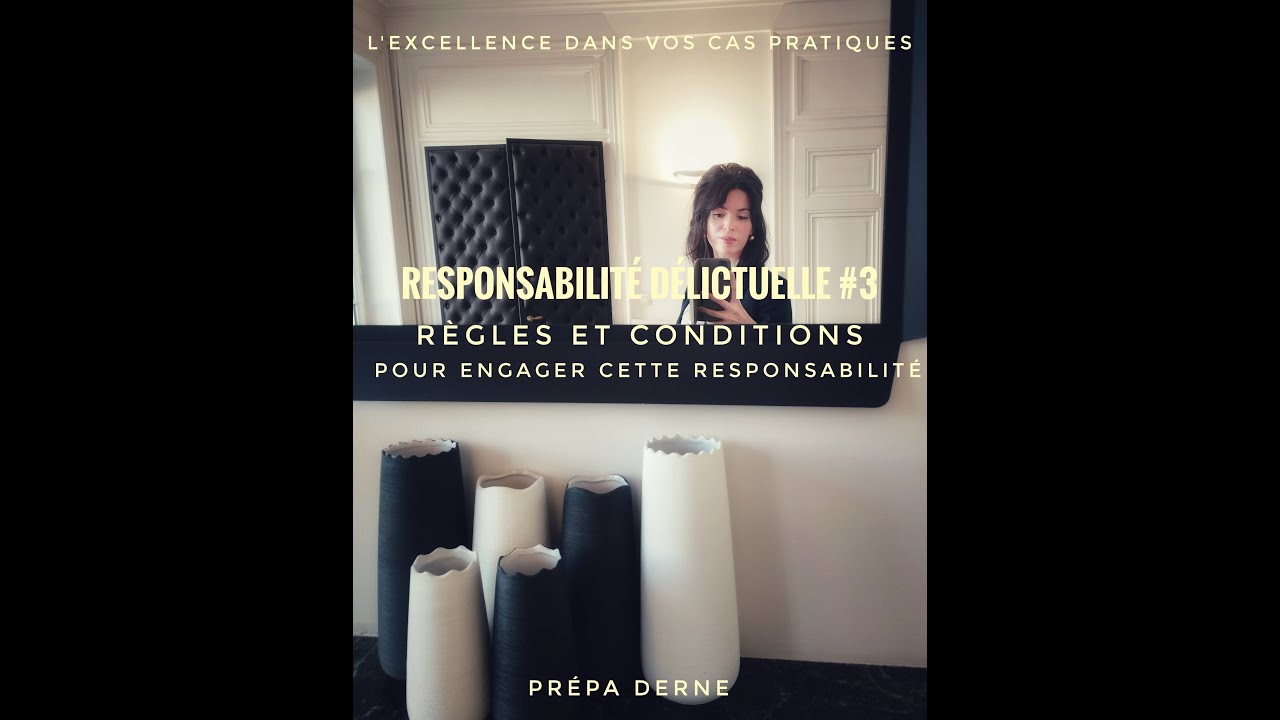 Les conditions de la responsabilité délictuelle #3 Version cas pratiques #crfpa #licence